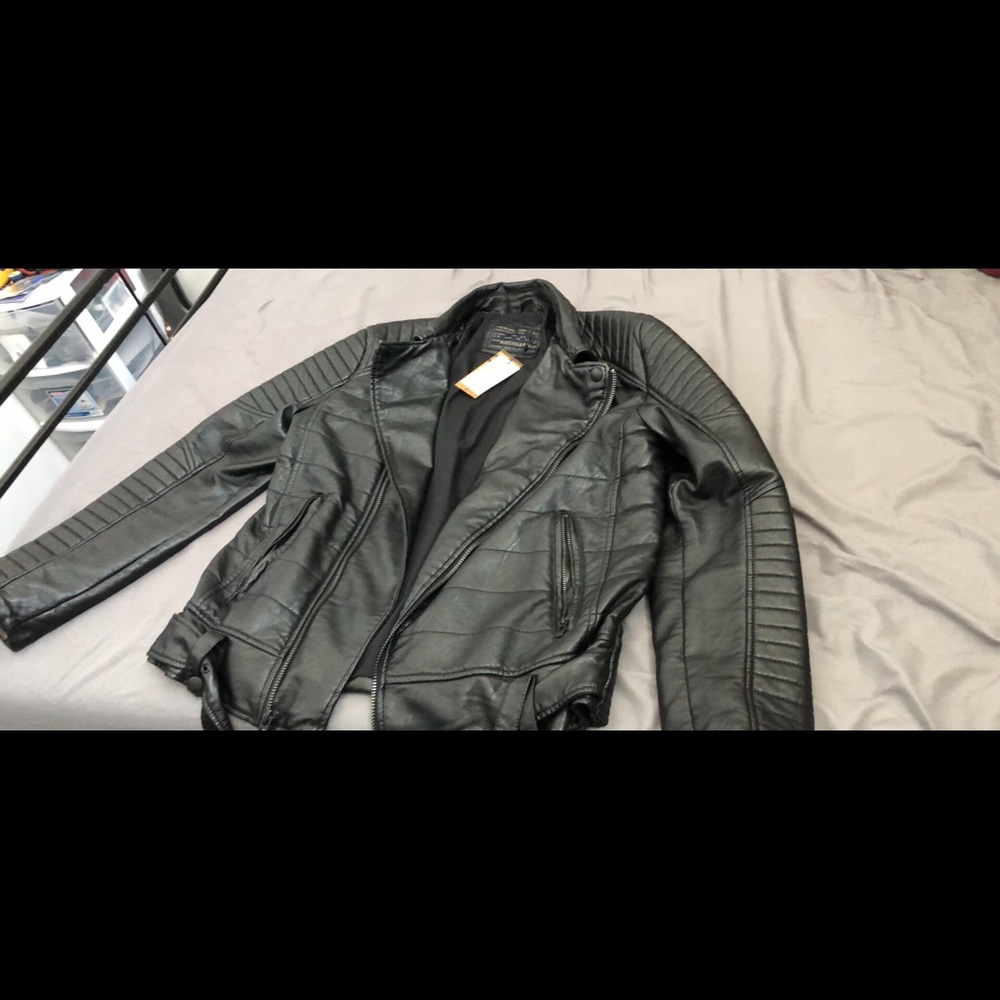Medium Faux Leather Jacket